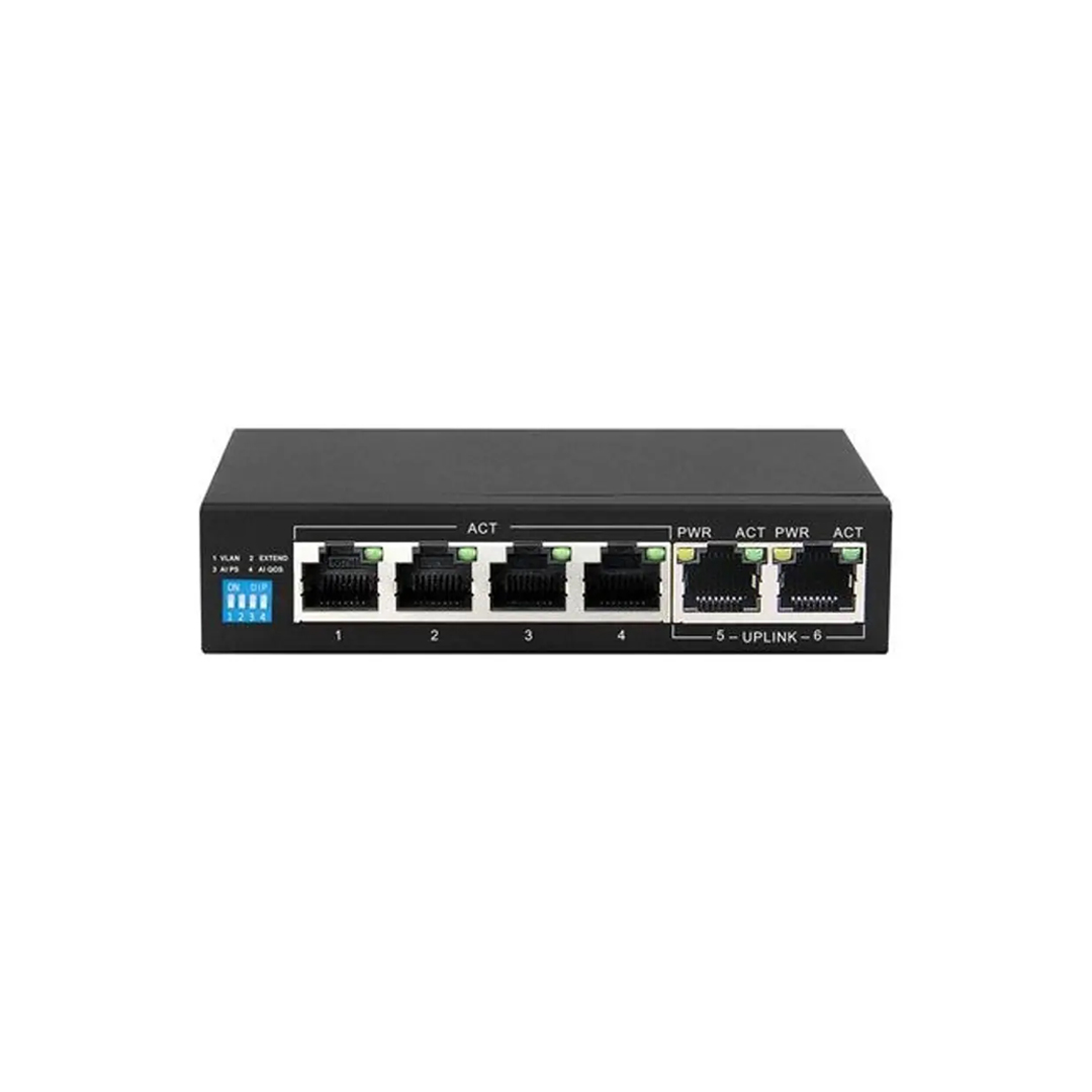 Extralink Krios 6 Port Gig 4 POE 30W