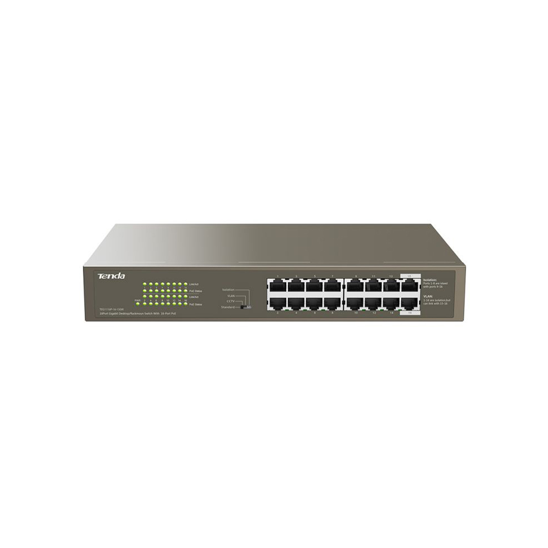 Extralink Virtus 16 Port POE 10/100 - 150W