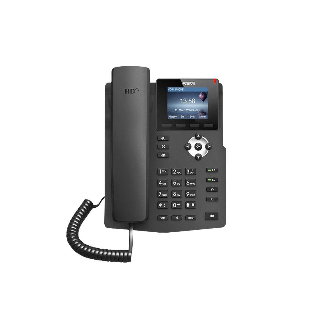 Fanvil 2SIP Colour Screen IP Phone with PSU