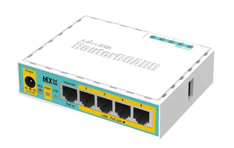 MikroTik hEX PoE Lite Desktop Router 5 10/100