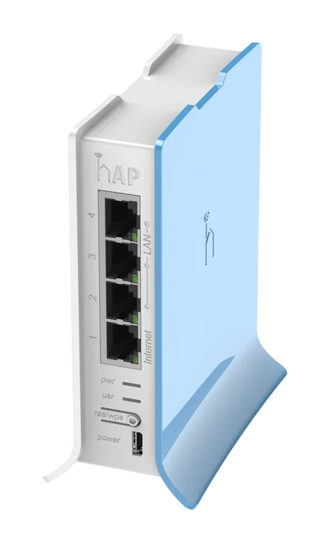 MikroTik hAP Lite Tower 2.4GHz 1.5dBi 4 Port Ethernet WiFi Router