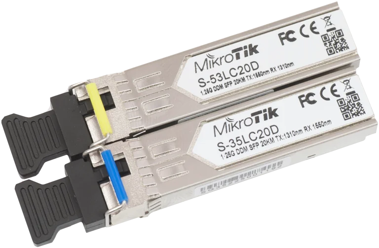 MikroTik SFP Modules 1.25G SM 20km (Pair)