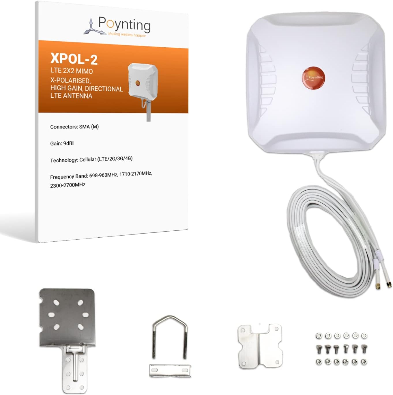Poynting LPDA-0092 LTE Antenna + 5m Cable