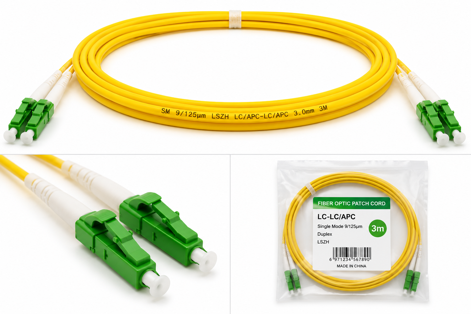 Switchcom Patch Cord LC-LC/APC 3m