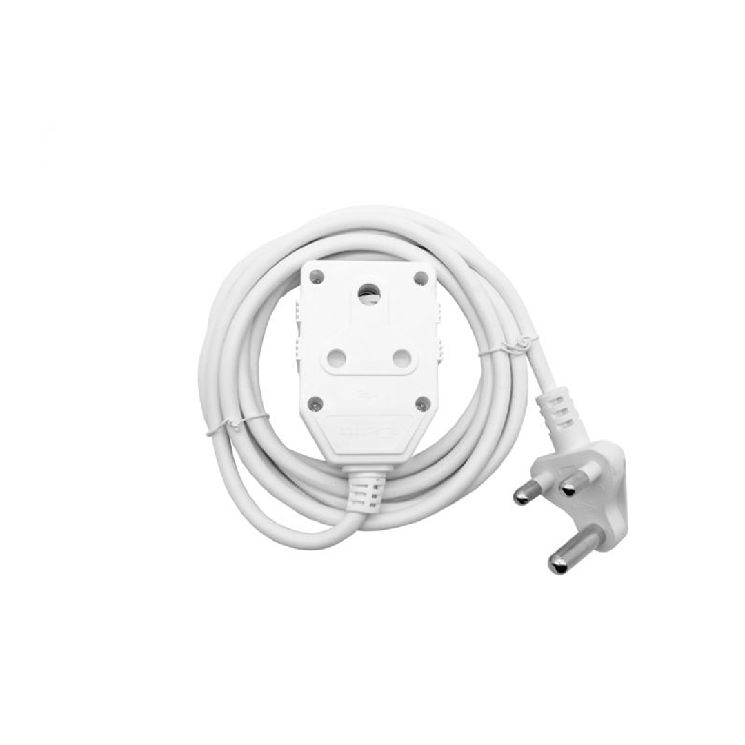 Switchcom 3M 10A Extension Cord with Double Couple